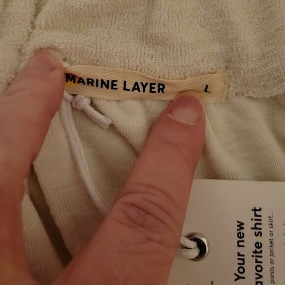 NWT Marine Layer Terry Out Tank Top Cloud Dancer Adjustable Straps Beachy - L - Picture 3 of 6